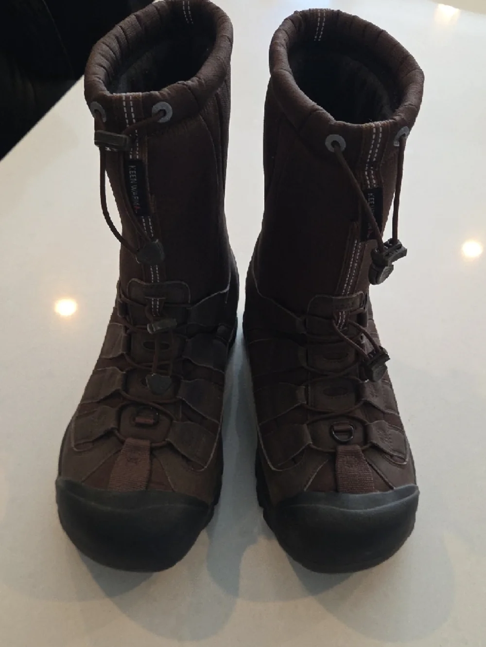 Keen Brown Waterproof Winter Boots with Rugged Soles
